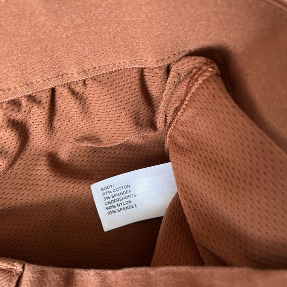 Duluth Trading Rootstock Gardening Skort 12 Brown Outdoors Casual Boho STAIN - Picture 3 of 9